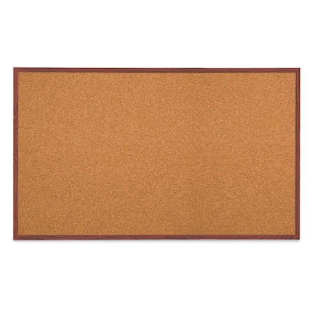 United Visual Products Combo Board, 48"x36", Satin Frame/Black Porcelain & Rubber UVDECORK4836-BLKPORC-RUBBER